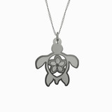 Hawaiian Turtle Necklace 925 Sterling Silver Pendant