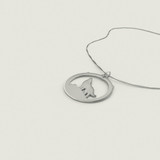 Howling Wolf Necklace 925 Sterling Silver