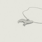 Howling Wolf Necklace 925 Sterling Silver