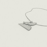 Howling Wolf Necklace 925 Sterling Silver
