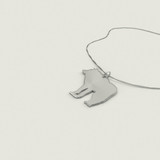 Wolf Necklace 925 Sterling Silver Pendant