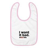 RBT Logo Embroidered Baby Bib