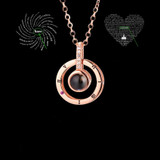 Personalized Custom Name "Happy Birthday" In Multiple Languages Projection Necklace