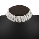Luxury Layer Rhinestone Chain Choker Necklace For Women