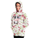 Flowery Cow Love Hoodie