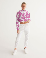 Pink Cow Women's Cropped Windbreaker