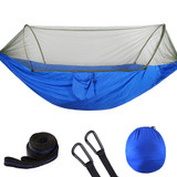 1-2 Person Portable Outdoor Camping Hammock with Mosquito Net High Strength Parachute Fabric Hanging Bed Hunting Sleeping Swing