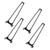 4Pcs 14" Heavy Duty Hairpin Laptop Desk Foldable Legs Folding Coffee Table Legs