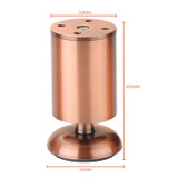 Myhomera Furniture Feet Leg Adjustable 80mm-150mm Cabinet Sofa Legs 150-250KG Load Cupboard Coffee Table Bathroom Protect Foot