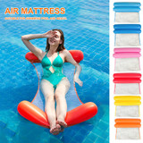 Summer Water Hammock Foldable Inflatable Air Mattress Swimming Pool Beach Lounger Floating Sleeping Cushion Bed Chair 2020 Hot