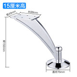 5" Heavy duty furniture support feet Thicken steel legs for Chairs TV Cabinet Wardrobe sofa bed Feet Mat hardware accessories