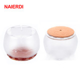 NAIERDI 8pcs Silicone Wood Floor Protector Pad Round Chair Leg Cups Feet Furniture Non Slip Table Cover For Chairs Home Hardware