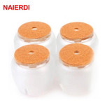 NAIERDI 8pcs Silicone Wood Floor Protector Pad Round Chair Leg Cups Feet Furniture Non Slip Table Cover For Chairs Home Hardware