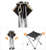 Outdoor Ultra-Light Folding small Chair Suitable For Fishing Camping Hiking Picnic Aluminium Alloy Beach Chairs Furniture