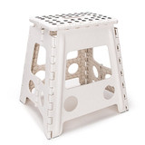 Living Plastic Folding Step Stool 15 inch Height Premium Foldable Stool for Kids & Adults Kitchen Garden Bathroom Stepping Stool