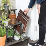 Living Plastic Folding Step Stool 15 inch Height Premium Foldable Stool for Kids & Adults Kitchen Garden Bathroom Stepping Stool