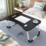 Home Folding Laptop Desk for Bed & Sofa Laptop Bed Tray Table Desk Portable Lap Desk for Study and Reading Bed Top Tray Table