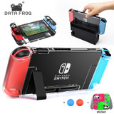 DATA FROG Detachable Crystal Transparent Protective Case For Nintendo Switch Hard Clear Back Cover For Nintendo Switch NS NX