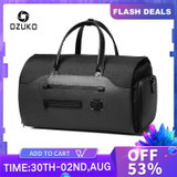 OZUKO Multifunction Men Suit Storage Travel Bag Large Capacity Luggage Handbag Male Waterproof Travel Duffel Bag Shoes Pocket