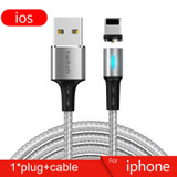 Magnetic Cable Micro USB For Samsung Android Fast Charging Magnet Charger For iPhone USB Type C Cable Mobile Phone Cord