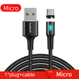 Magnetic Cable Micro USB For Samsung Android Fast Charging Magnet Charger For iPhone USB Type C Cable Mobile Phone Cord