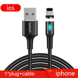 Magnetic Cable Micro USB For Samsung Android Fast Charging Magnet Charger For iPhone USB Type C Cable Mobile Phone Cord