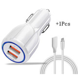 Olaf Car USB Charger Quick Charge 3.0 2.0 Mobile Phone Charger 2 Port USB Fast Car Charger for iPhone Samsung Tablet Car-Charger