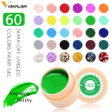 Venalisa UV Gel New 2020 Nail Art Tips Design Manicure 60 Color UV LED Soak Off DIY Paint Gel Ink UV Gel Nail Polishes Lacquer