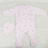 Designed Real Baby Dolls Clothes pink and Blue 5 pcs Doll Clothes Suit Fit 22-23 inch Reborn Baby Doll Accessories Kids DIY Toys