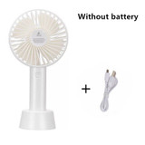 1PCs Handheld Personal Mini Fan USB Rechargeable Portable Fan Cooler With Strap Adjustable 3 Speed For Office Outdoor Travel