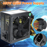 MAX 600W PC PSU Power Supply Black Gaming Quiet 120mm Fan 20/24pin 12V ATX New computer Power Supply For BTC