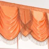 NAPEARL 1 Piece Luxury Valance Curtains Short Solid Color Drops For Bedroom European Style Semi Shade Elegant Panel Decor Rustic