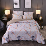 Marble Bedding Set Black White Geometric Nordic Simple Bedding Simple Queen King Sizes Duvet Cover Pillowcase 3 pieces polyester