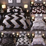 Marble Bedding Set Black White Geometric Nordic Simple Bedding Simple Queen King Sizes Duvet Cover Pillowcase 3 pieces polyester