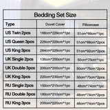 Luxury Bedding Set Satin Silk Duvet Cover Pillowcase Bed Sheet Comforter Bedding Sets Twin Single Queen King Size Bed Set