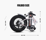 500w Electric bike 20 inch Motorcycle 48v electric Folding Bicycle bike  Mountain e bike Cycling electric Snow Bike fat tire