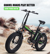 500w Electric bike 20 inch Motorcycle 48v electric Folding Bicycle bike  Mountain e bike Cycling electric Snow Bike fat tire