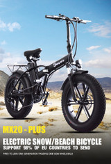 500w Electric bike 20 inch Motorcycle 48v electric Folding Bicycle bike  Mountain e bike Cycling electric Snow Bike fat tire