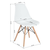 6PCS Modern Kitchen Dining Chairs Lounge Chair Living Dining Room Side Chairs