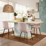 6PCS Modern Kitchen Dining Chairs Lounge Chair Living Dining Room Side Chairs