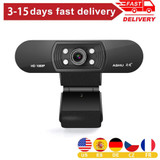 Full HD Webcam usb 1080p hd Computer PC WebCamera 1920x1080 with Microphone Cameras for Live Broadcast Video Calling Conference (Black)