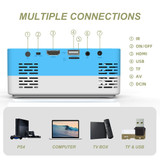 Salange Mini Projector J15, 320*240 Pixels Supports 1080P HDMI USB  Mini Beamer Home Media Player Kids Gift