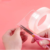 New Upgrade Reusable Double Sided Adhesive Nano Magic Tape Removable Strong Traceless Gel Grip Tape Washable Adhesive Loop Glue