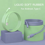 HICUTE Liquid charge Cable For Samsung Android Fast Charging Magnet Charger Micro USB Type C Cable Mobile Phone Cord Wire