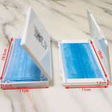 Mask storage box mask packaging box moisture-proof and dustproof portable plastic rectangular storage box disposable mask box
