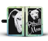 Pretty Cute Pitbull mom Wallet Case