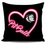 Pit Bull Heart Pillow Cover