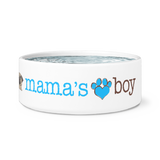 Mama's Boy Pug Dog Bowl