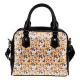 Bulldog Face Shoulder Bag