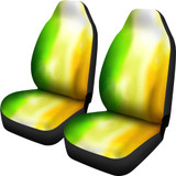 Blurred Irish Flag Car Seat Covers (set of 2)